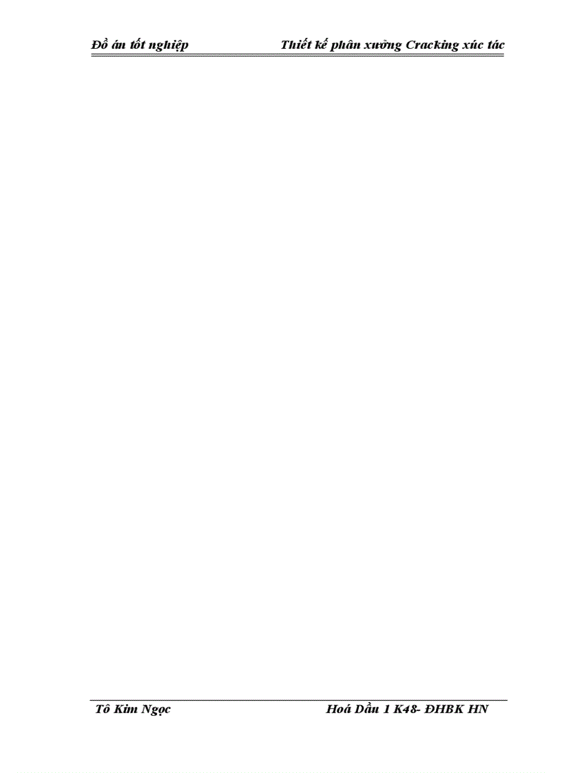 image for page Thiết kế phân xưởng Cracking xúc tác