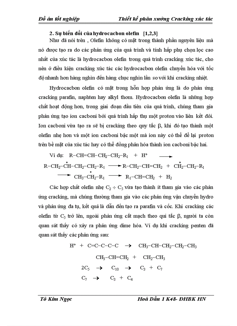 image for page Thiết kế phân xưởng Cracking xúc tác