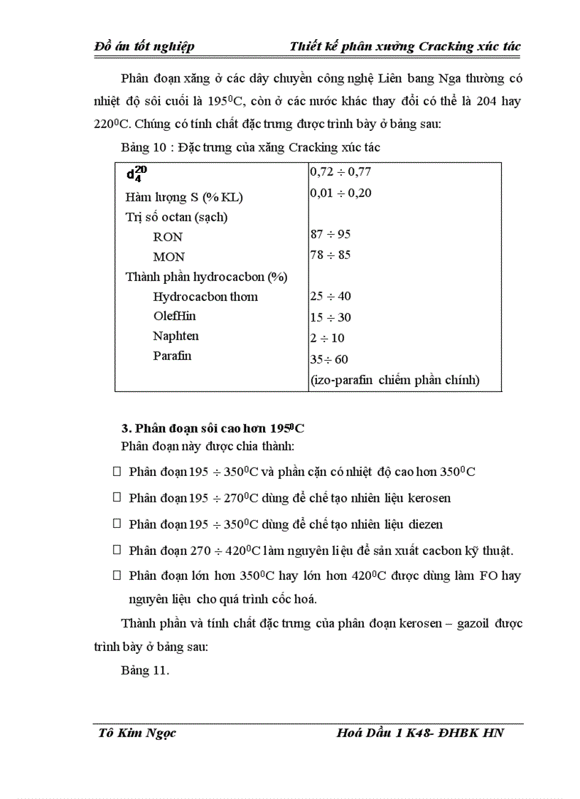 image for page Thiết kế phân xưởng Cracking xúc tác