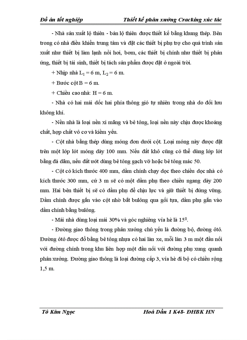 image for page Thiết kế phân xưởng Cracking xúc tác