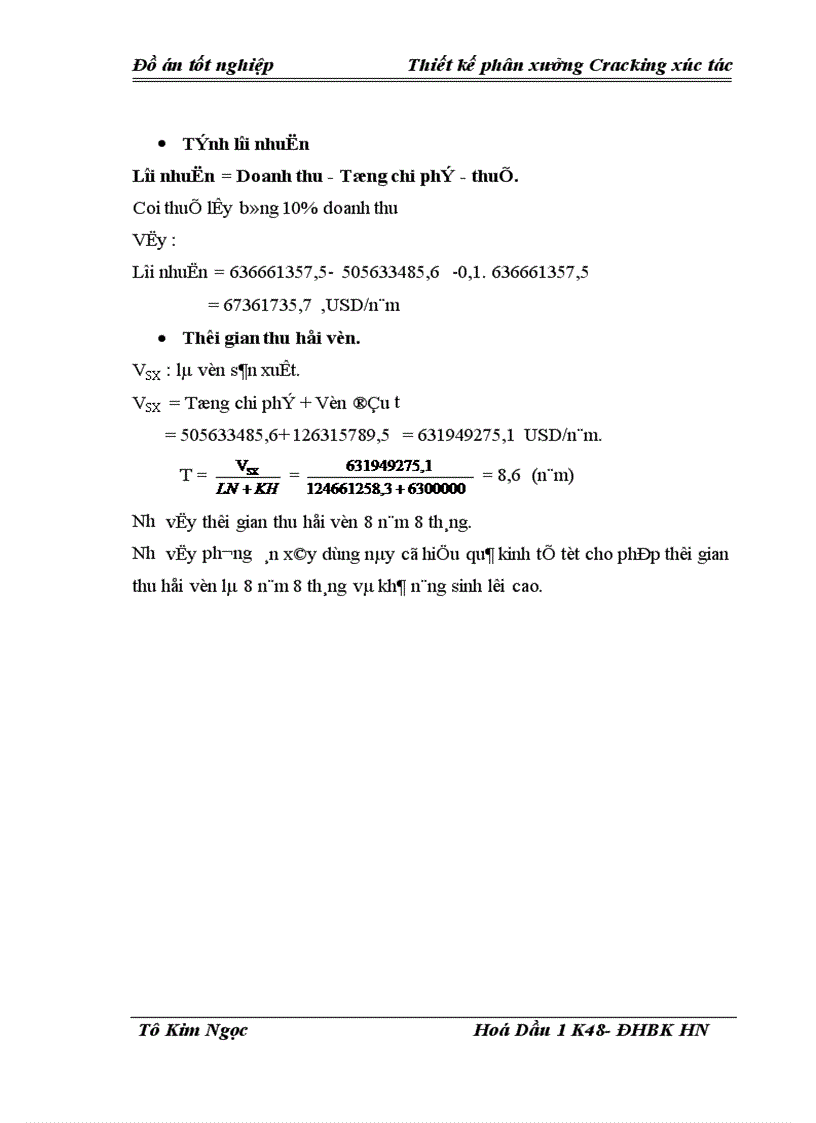 image for page Thiết kế phân xưởng Cracking xúc tác