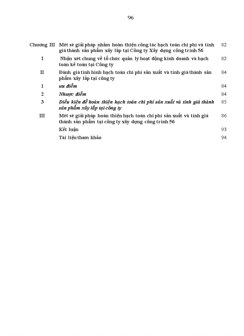 image for page Hoàn thiện hạch toán chi phí sản xuất và tính giá thành sản phẩm xây lắp tại công ty xây dựng công trình 56 thuộc tổng công ty Thành An Binh đoàn 11 Bộ Quốc Phòng