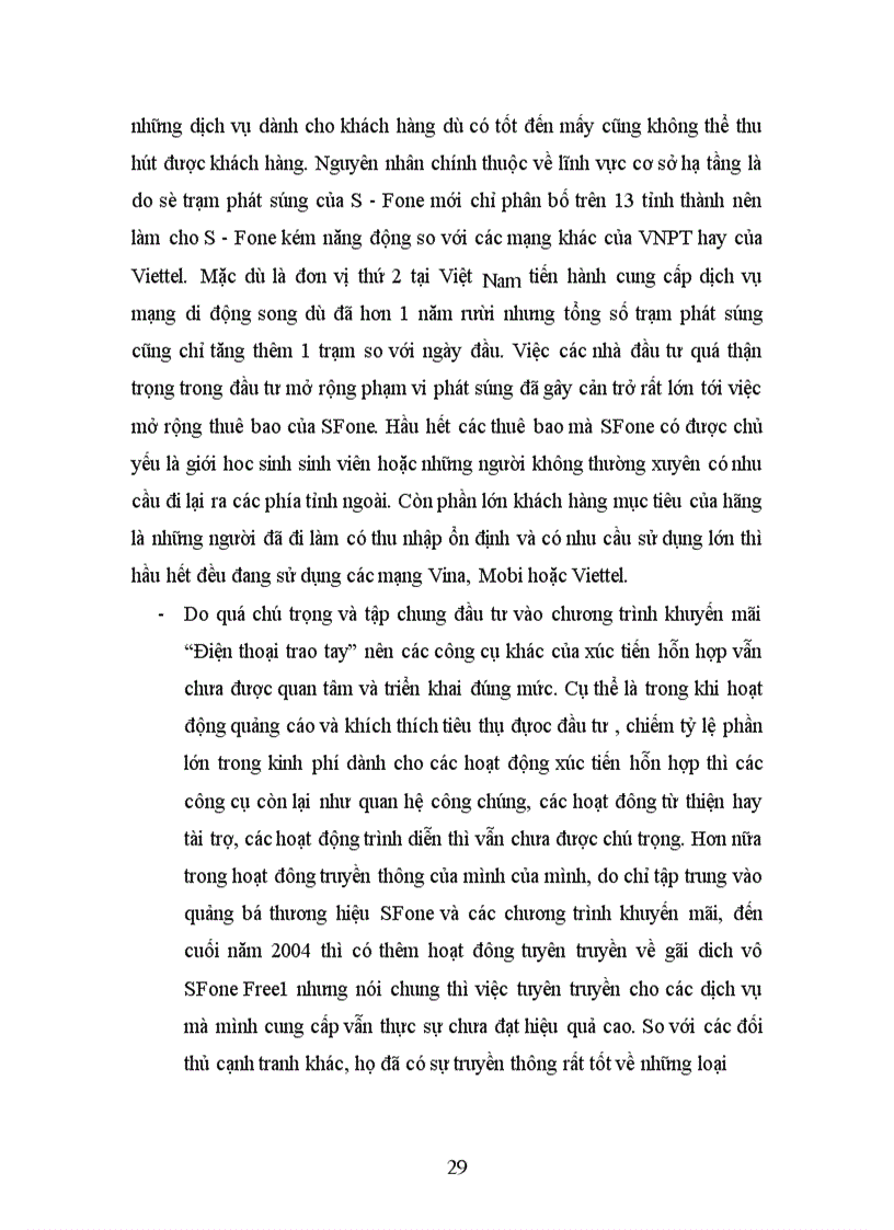 image for page Đánh giá hoạt động xúc tiến hỗn hợp của s-fone trong năm 2005 tại hà nội.
