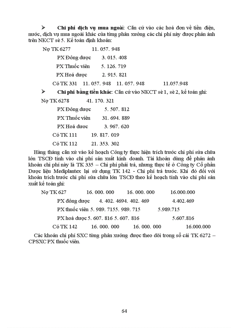 image for page Hoàn thiện công tác hạch toán chi phí sản xuất và tính giá thành tại Công ty Cổ phần Dược liệu Mediplantex