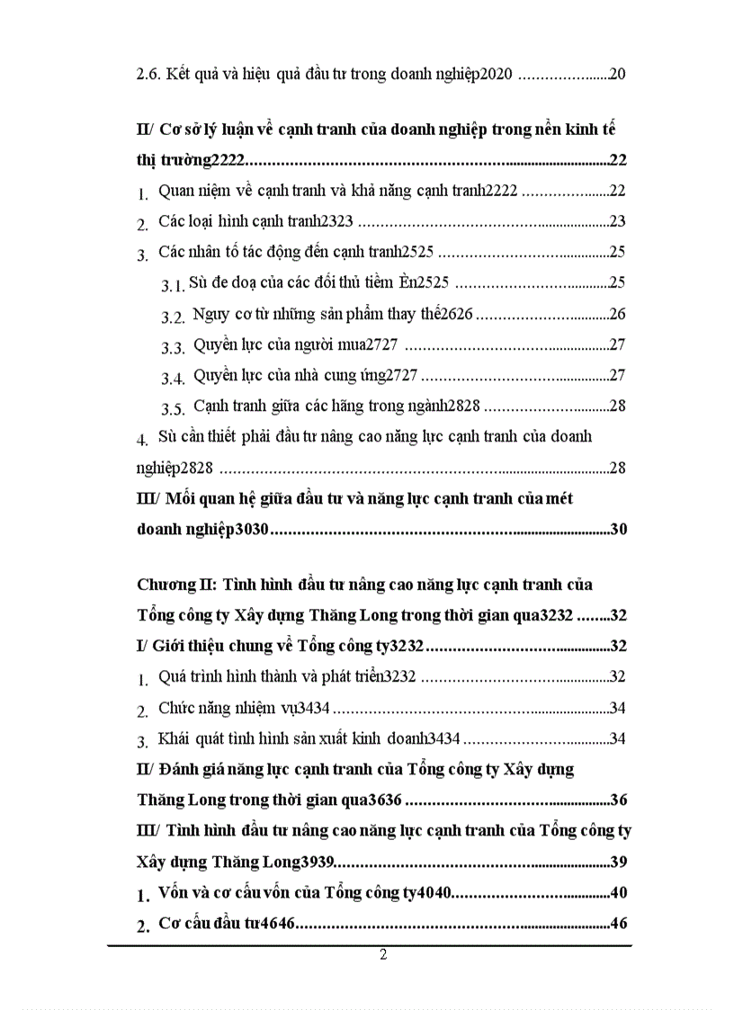 image for page Đầu tư nâng cao năng lực cạnh tranh của Tổng công ty Xây dựng Thăng Long