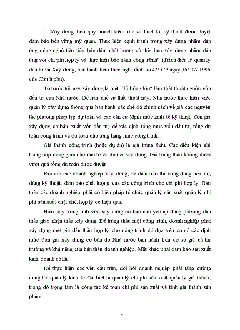 image for page Hoàn thiện công tác kế toán chi phí sản xuất và tính giá thành sản phẩm xây lắp ở Công ty xây dựng công trình 136