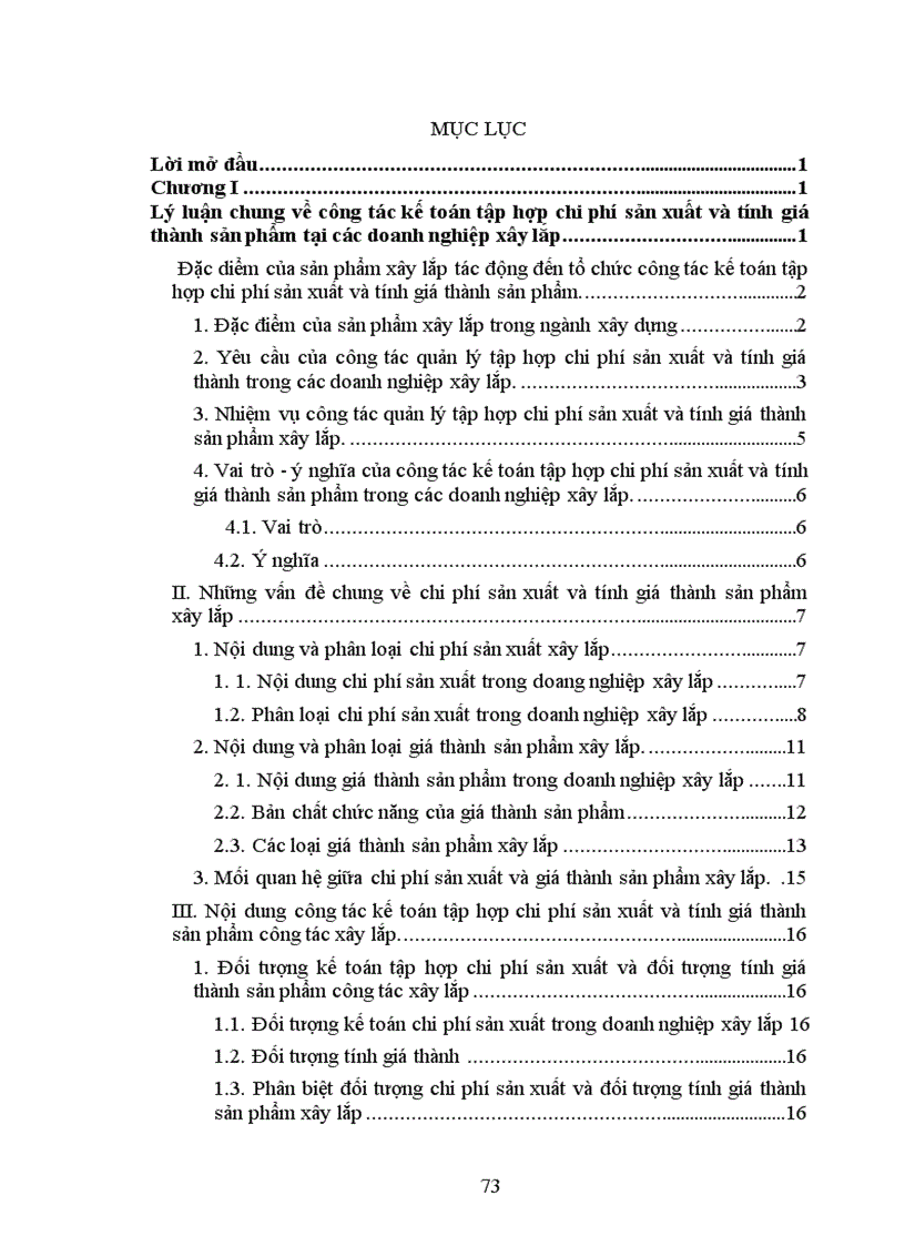 image for page Hoàn thiện công tác kế toán chi phí sản xuất và tính giá thành sản phẩm xây lắp ở Công ty xây dựng công trình 136