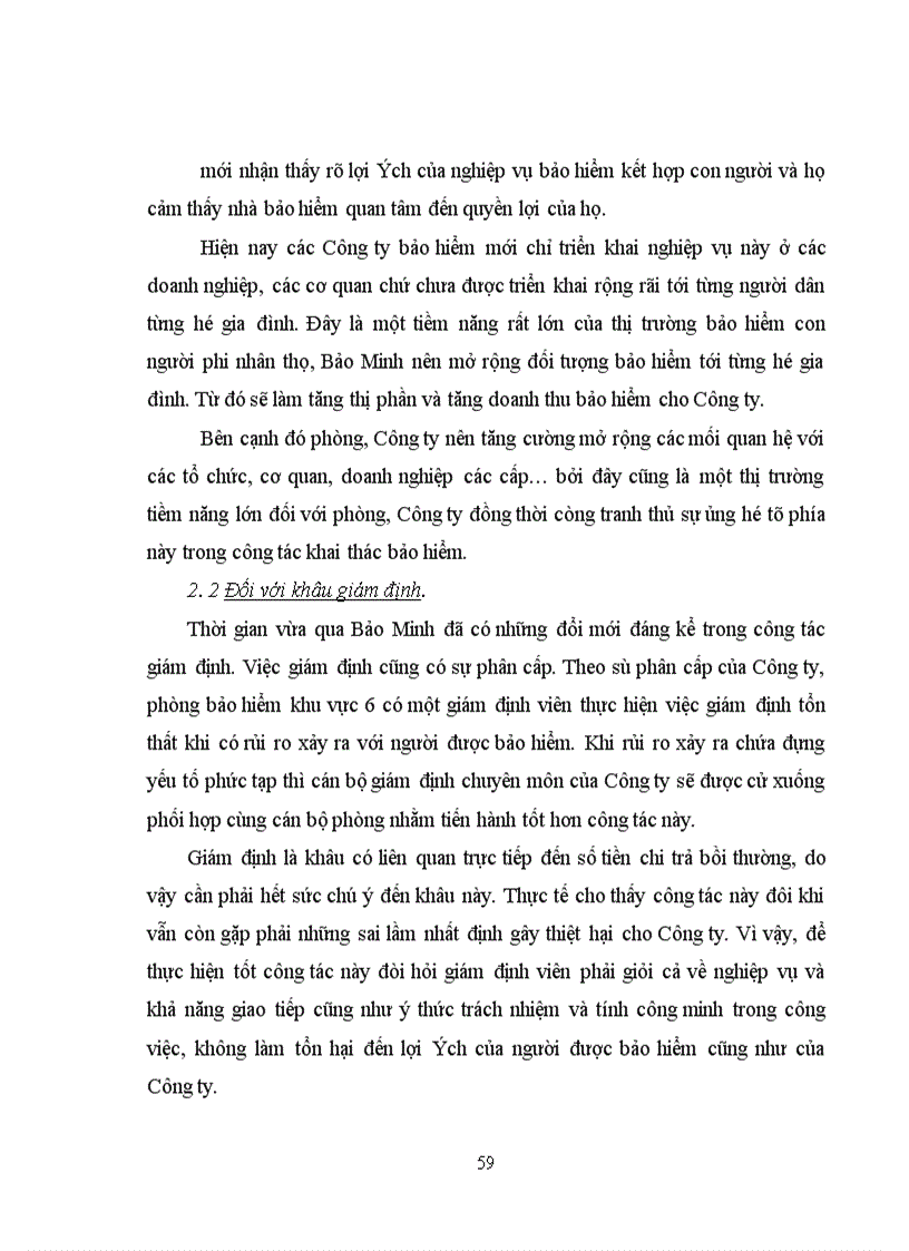 image for page Bảo hiểm kết hợp con người - thực trạng và giải pháp nhằm thúc đẩy sự phát triển của nghiệp vụ tại phòng bảo hiểm khu vực 6 - Chi nhánh Bảo Minh Hà Nội