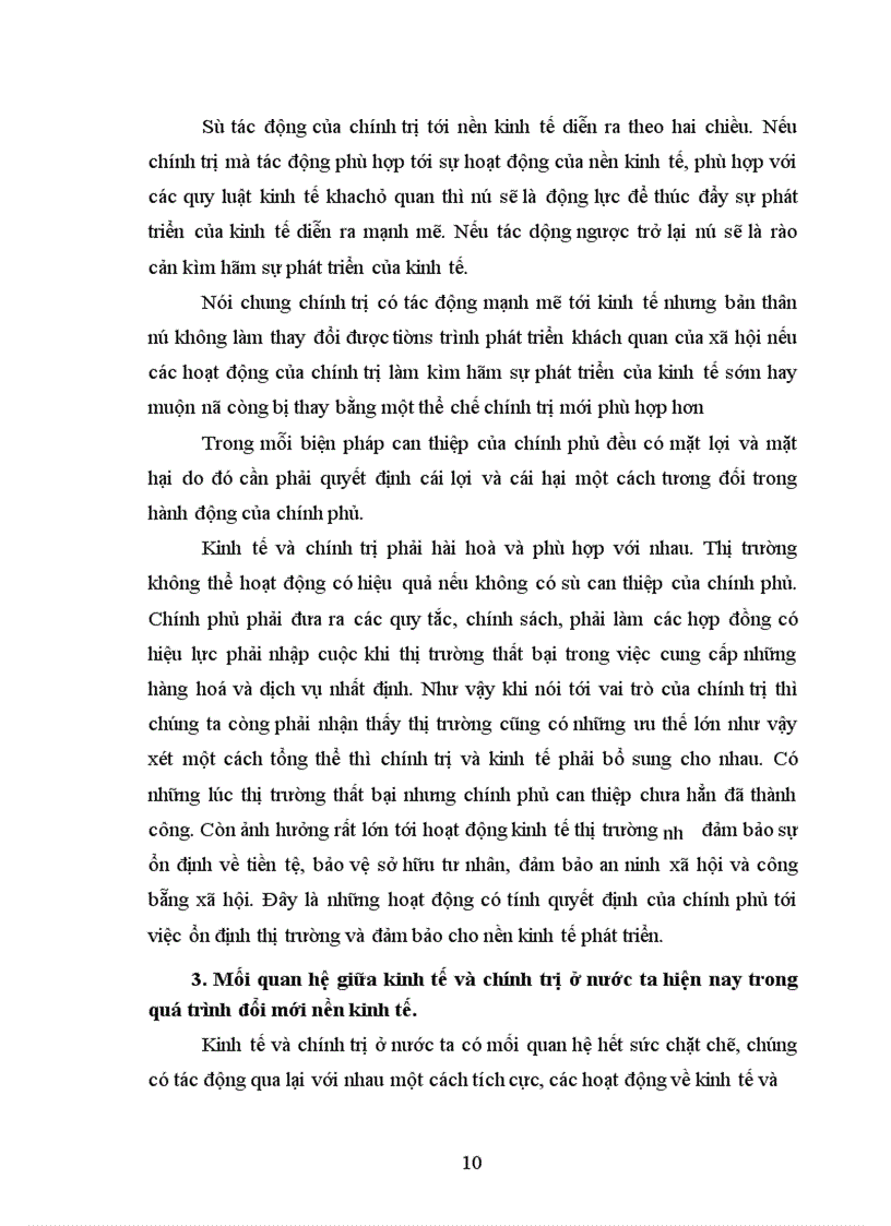 image for page Mối quan hệ giữa nền kinh tế và chính trị trong cuộc cuộc đổi mới nền kinh tế ở nước ta hiện nay