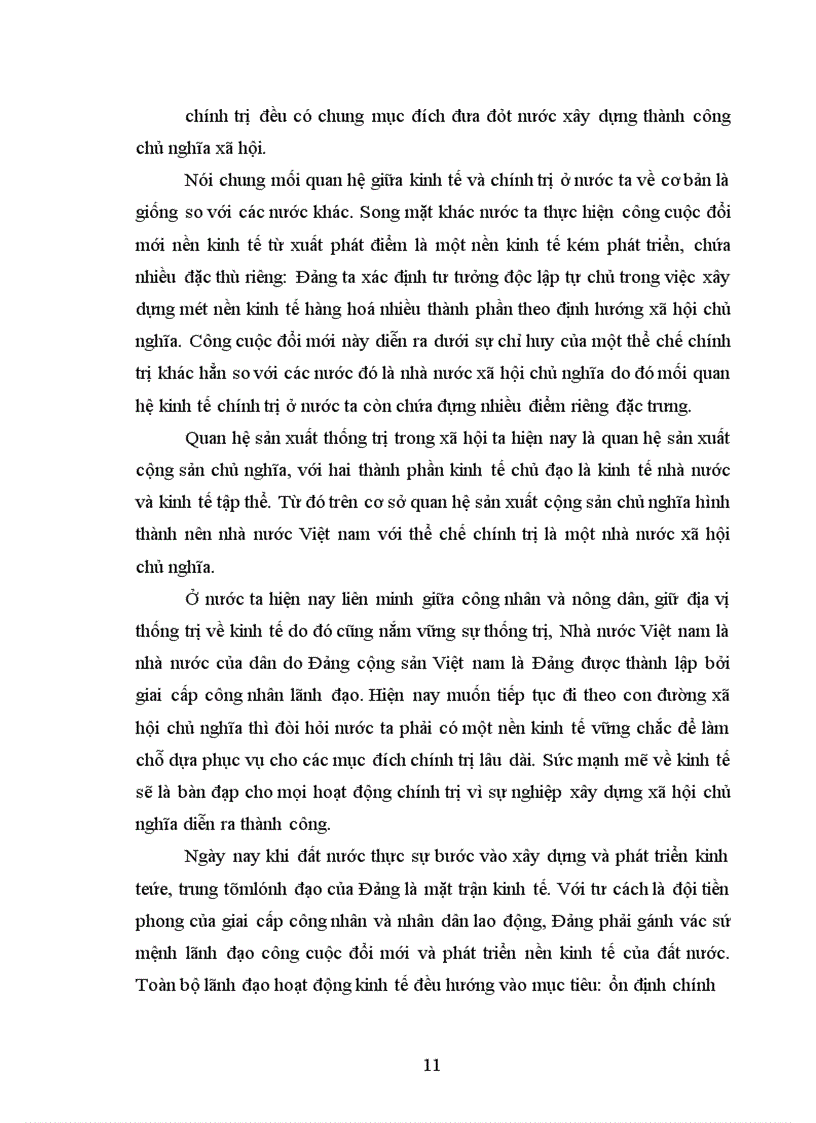 image for page Mối quan hệ giữa nền kinh tế và chính trị trong cuộc cuộc đổi mới nền kinh tế ở nước ta hiện nay