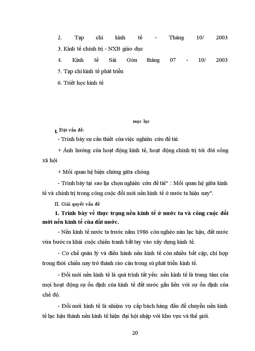 image for page Mối quan hệ giữa nền kinh tế và chính trị trong cuộc cuộc đổi mới nền kinh tế ở nước ta hiện nay