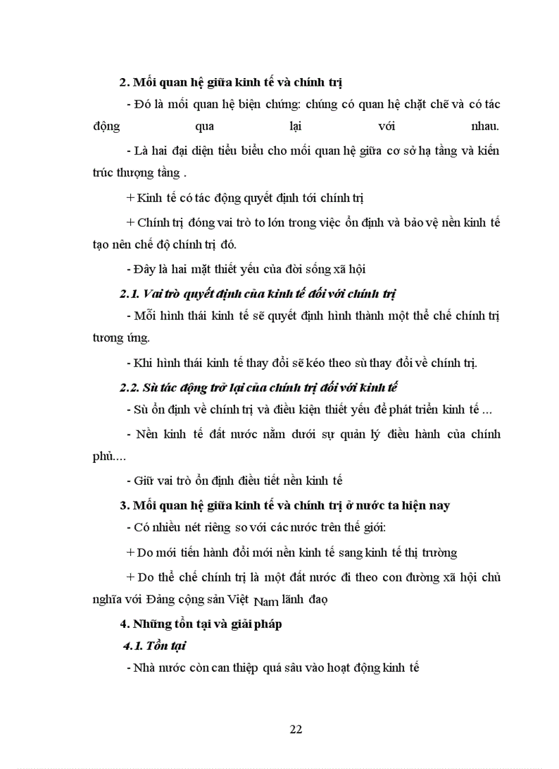 image for page Mối quan hệ giữa nền kinh tế và chính trị trong cuộc cuộc đổi mới nền kinh tế ở nước ta hiện nay