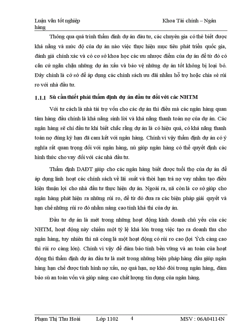 image for page Thực trạng và giải pháp nâng cao chất lượng thẩm định DAĐT tại Chi nhánh NHNo&PTNT huyện Hưng Hà
