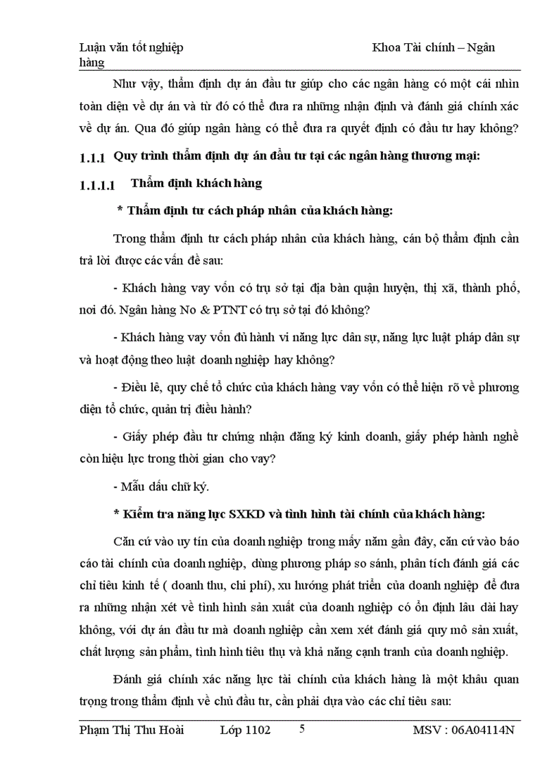 image for page Thực trạng và giải pháp nâng cao chất lượng thẩm định DAĐT tại Chi nhánh NHNo&PTNT huyện Hưng Hà