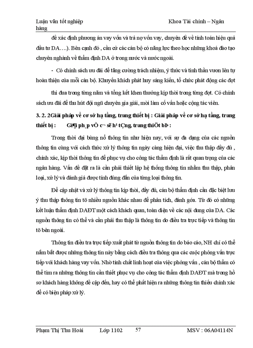 image for page Thực trạng và giải pháp nâng cao chất lượng thẩm định DAĐT tại Chi nhánh NHNo&PTNT huyện Hưng Hà