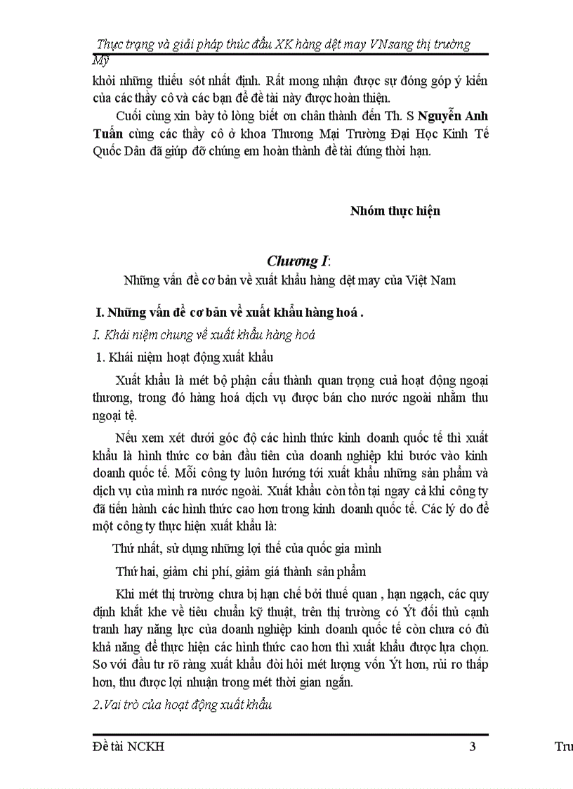 image for page Thực trạng và giải pháp thúc đẩy xuất khẩu hàng dệt may Việt Nam vào thị trường Mỹ