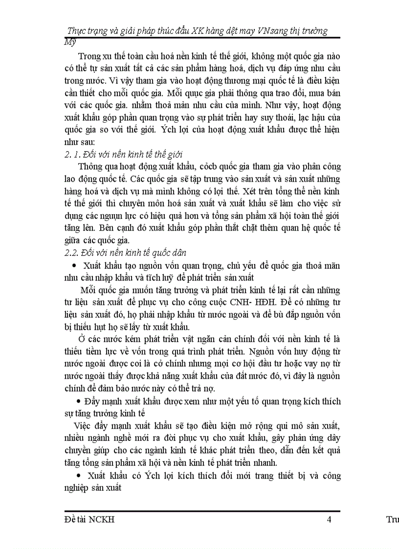 image for page Thực trạng và giải pháp thúc đẩy xuất khẩu hàng dệt may Việt Nam vào thị trường Mỹ