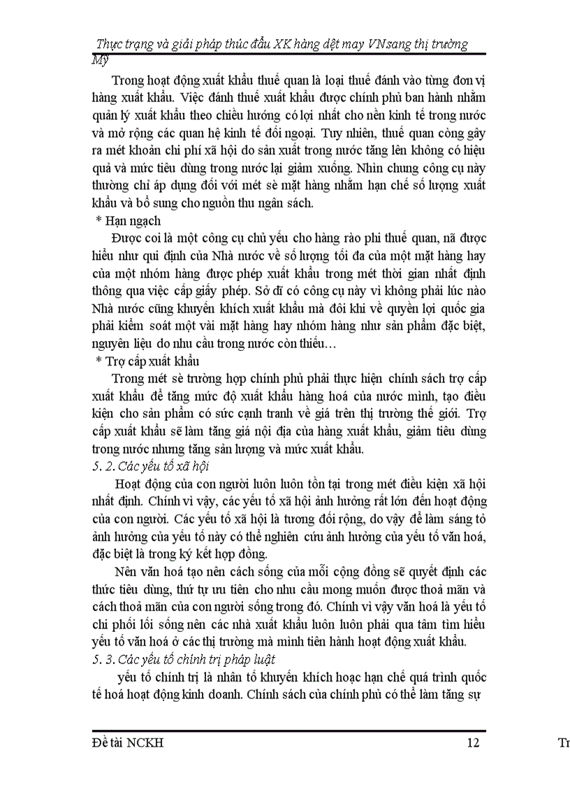 image for page Thực trạng và giải pháp thúc đẩy xuất khẩu hàng dệt may Việt Nam vào thị trường Mỹ
