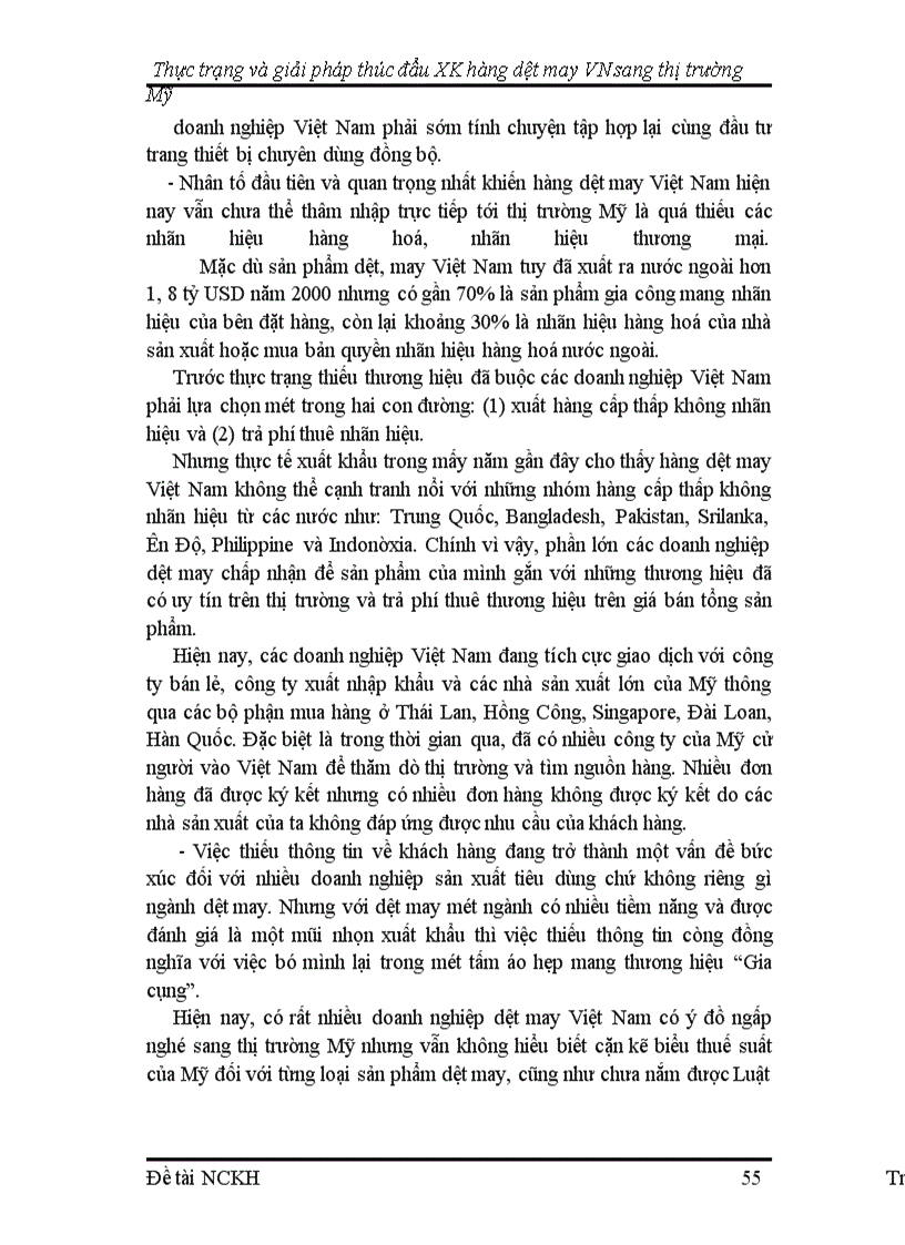 image for page Thực trạng và giải pháp thúc đẩy xuất khẩu hàng dệt may Việt Nam vào thị trường Mỹ