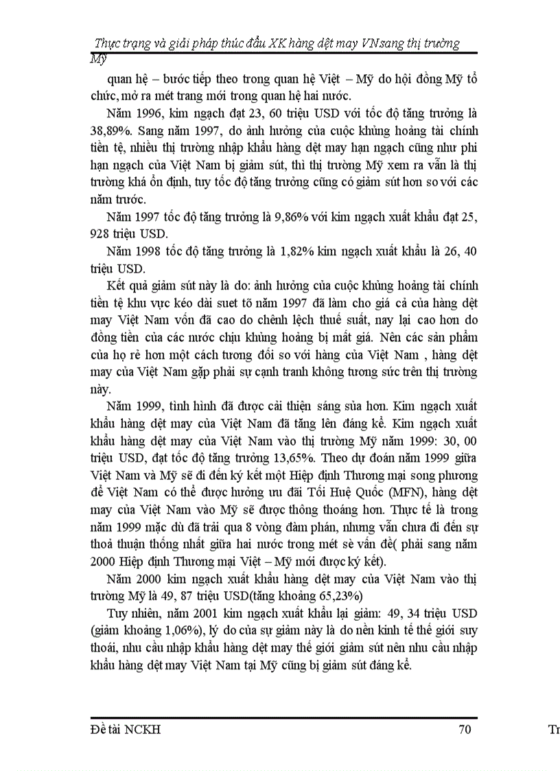 image for page Thực trạng và giải pháp thúc đẩy xuất khẩu hàng dệt may Việt Nam vào thị trường Mỹ