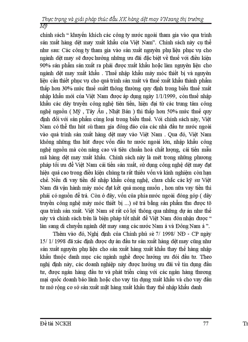 image for page Thực trạng và giải pháp thúc đẩy xuất khẩu hàng dệt may Việt Nam vào thị trường Mỹ