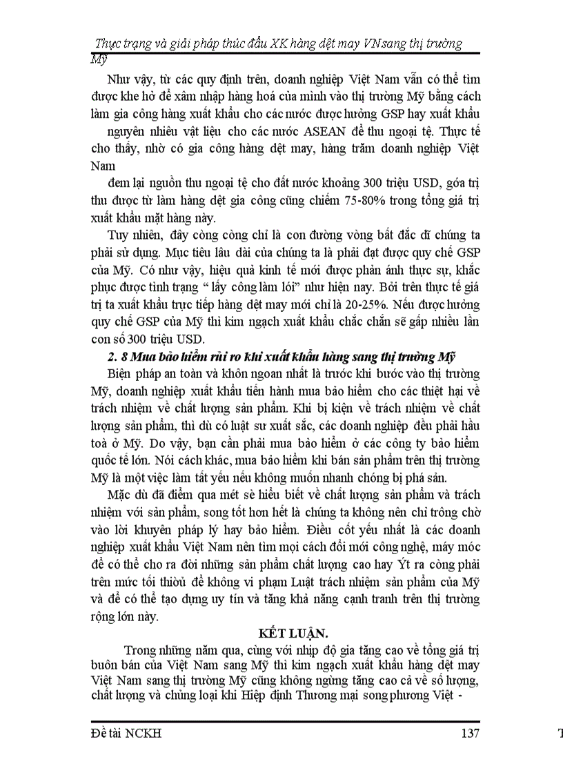 image for page Thực trạng và giải pháp thúc đẩy xuất khẩu hàng dệt may Việt Nam vào thị trường Mỹ