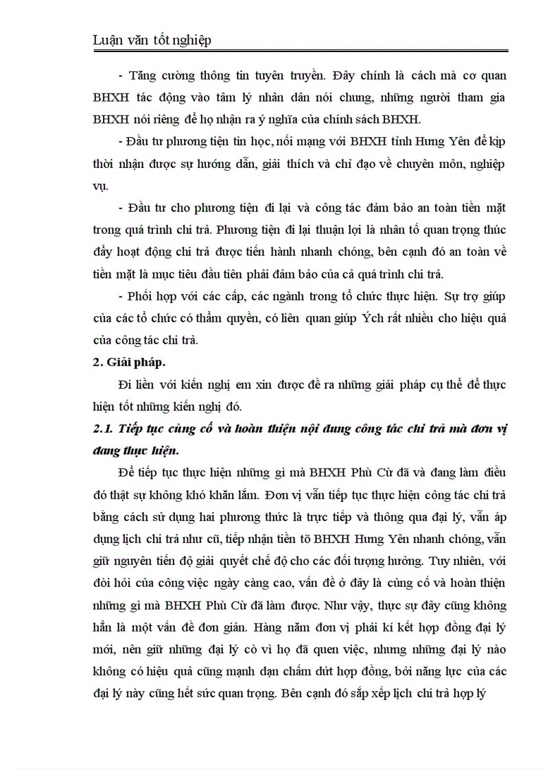 image for page Thực trạng công tác chi trả các chế độ BHXH tại BHXH Phù Cừ-Hưng Yên