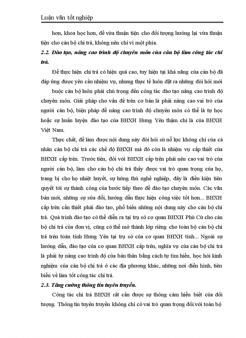 image for page Thực trạng công tác chi trả các chế độ BHXH tại BHXH Phù Cừ-Hưng Yên