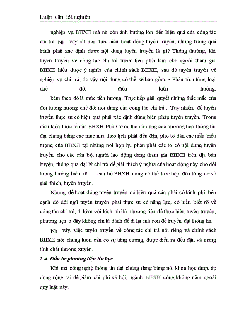 image for page Thực trạng công tác chi trả các chế độ BHXH tại BHXH Phù Cừ-Hưng Yên