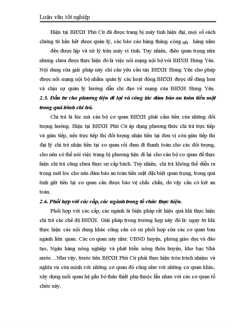 image for page Thực trạng công tác chi trả các chế độ BHXH tại BHXH Phù Cừ-Hưng Yên