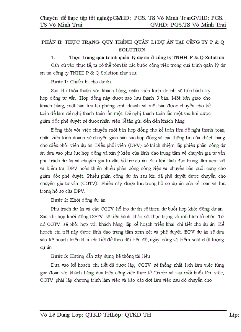 image for page Ứng dụng các nguyên lý của Lean và công cụ VSM để cải tiến quy trình quản lý dự án tại công ty TNHH P&Q Solution.