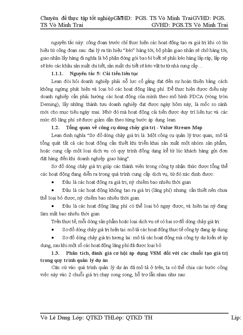 image for page Ứng dụng các nguyên lý của Lean và công cụ VSM để cải tiến quy trình quản lý dự án tại công ty TNHH P&Q Solution.