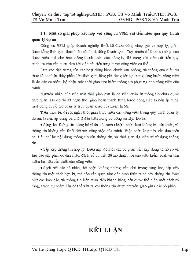 image for page Ứng dụng các nguyên lý của Lean và công cụ VSM để cải tiến quy trình quản lý dự án tại công ty TNHH P&Q Solution.