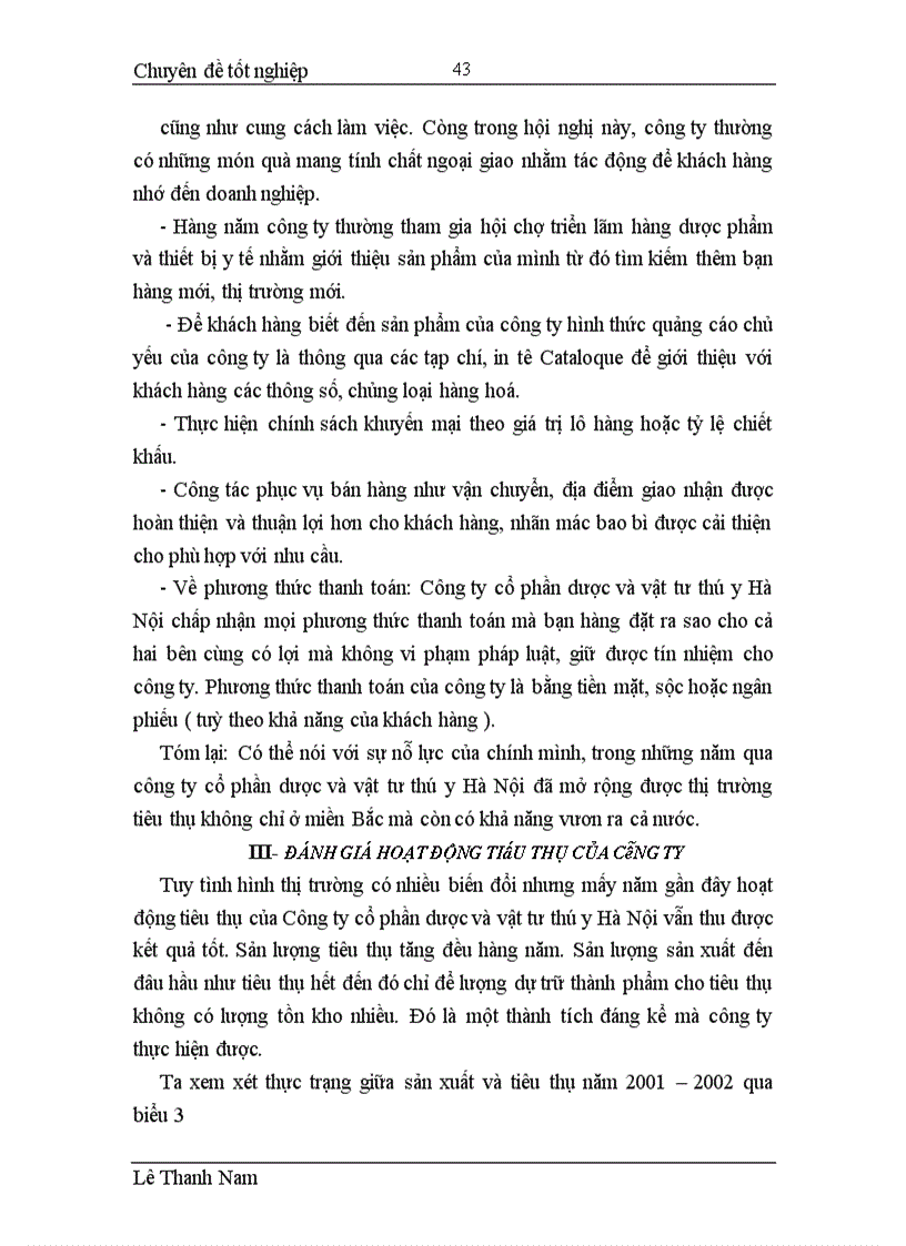 image for page Hoàn thiện hoạt động tiêu thụ thành phẩm của công ty dược và vật tư thú y Hà Nội