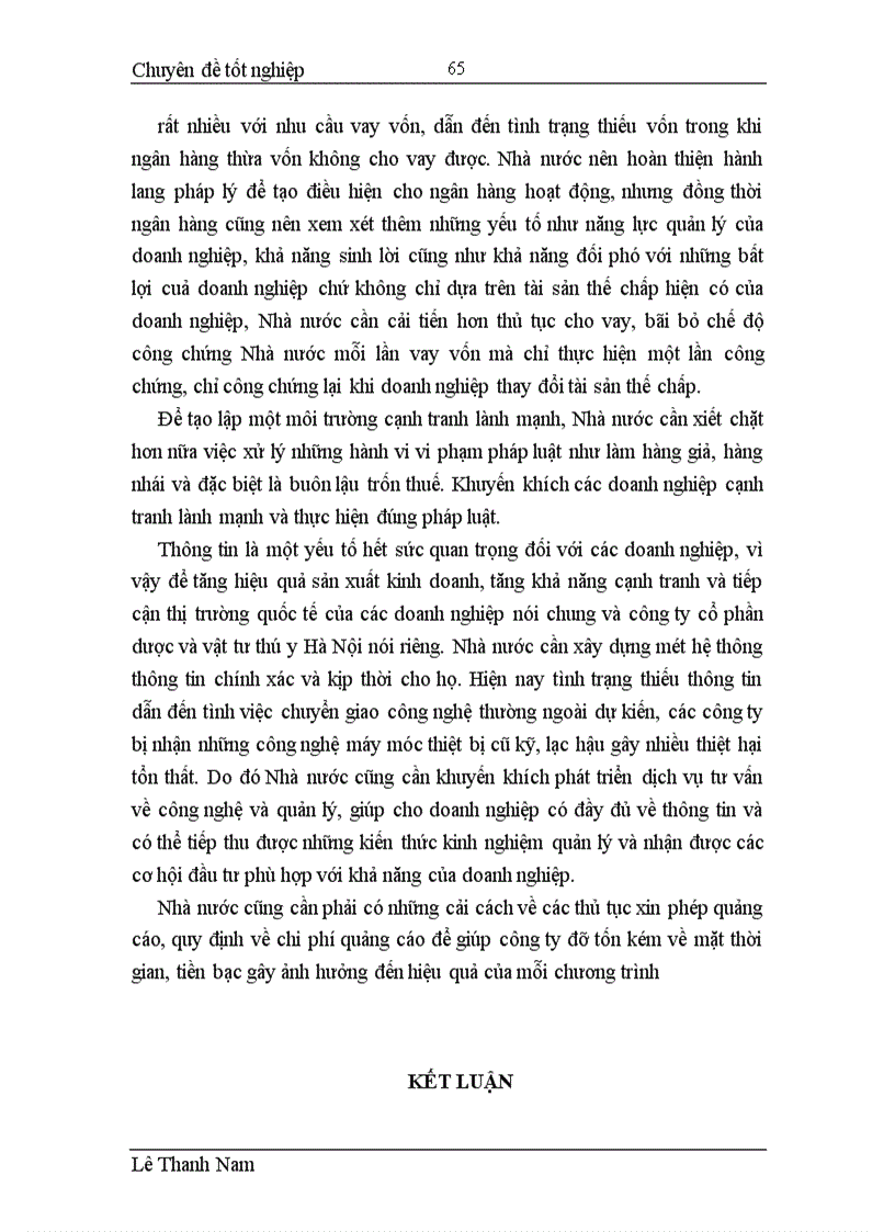 image for page Hoàn thiện hoạt động tiêu thụ thành phẩm của công ty dược và vật tư thú y Hà Nội