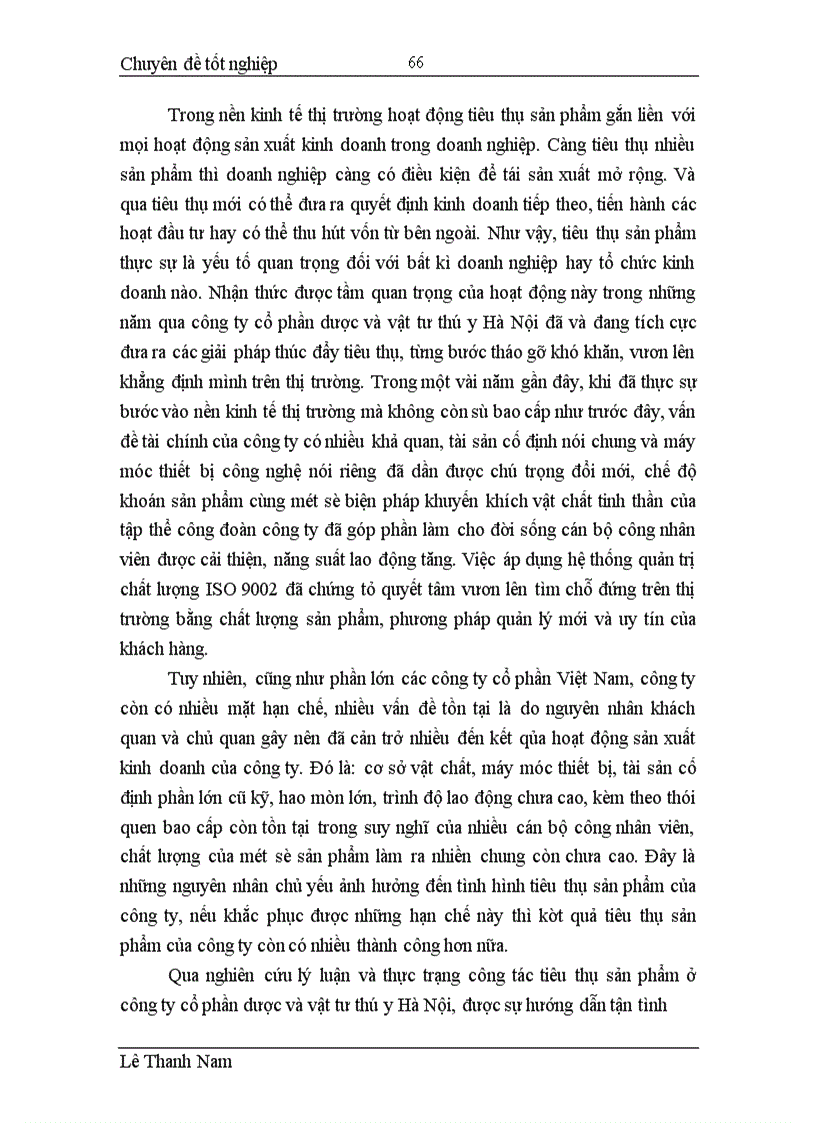 image for page Hoàn thiện hoạt động tiêu thụ thành phẩm của công ty dược và vật tư thú y Hà Nội