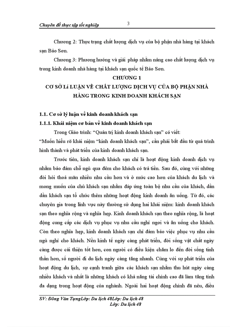 image for page Nâng cao chất lượng dịch vụ trong kinh doanh nhà hàng tại khách sạn Bảo Sơn Hà Nội - Thực trạng, phương hướng và giải pháp