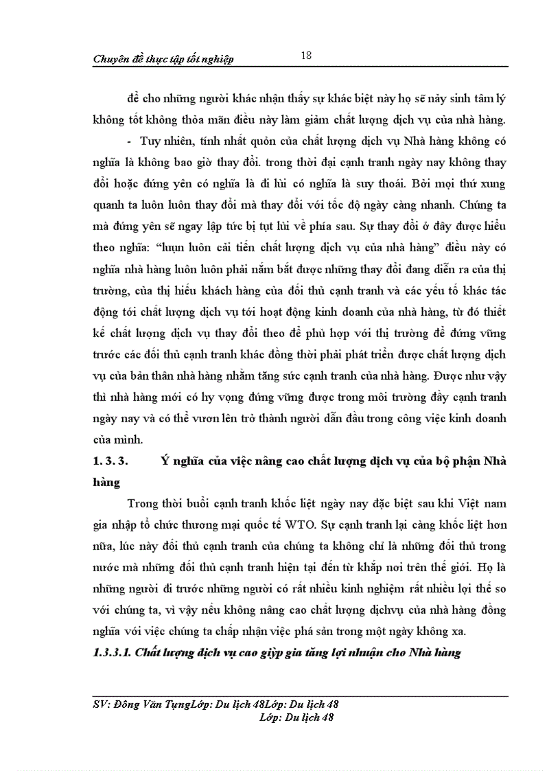image for page Nâng cao chất lượng dịch vụ trong kinh doanh nhà hàng tại khách sạn Bảo Sơn Hà Nội - Thực trạng, phương hướng và giải pháp
