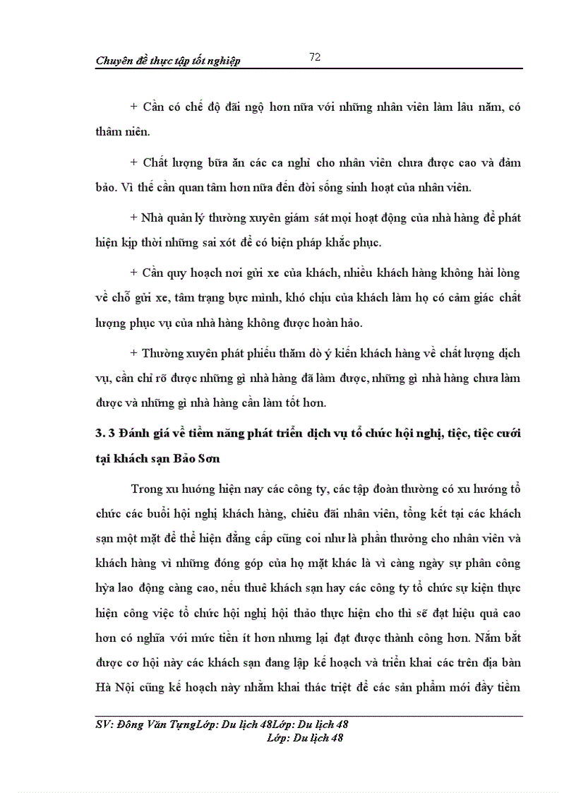 image for page Nâng cao chất lượng dịch vụ trong kinh doanh nhà hàng tại khách sạn Bảo Sơn Hà Nội - Thực trạng, phương hướng và giải pháp