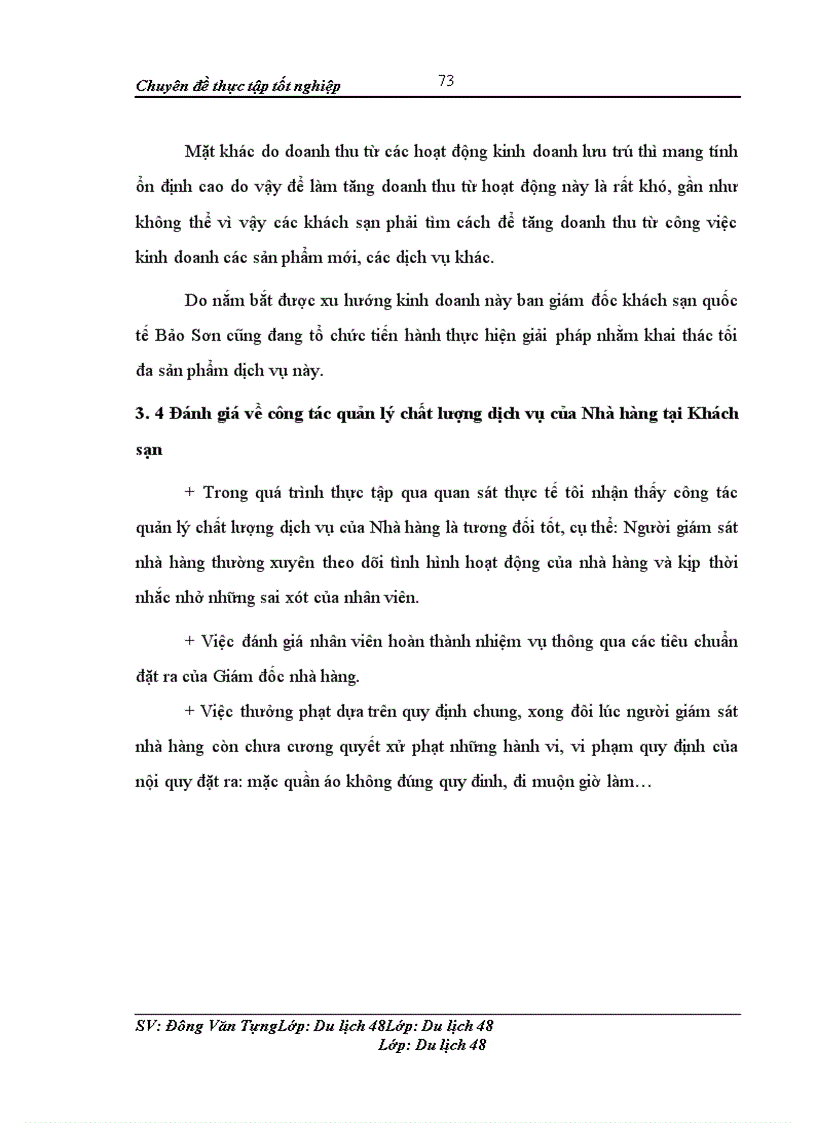image for page Nâng cao chất lượng dịch vụ trong kinh doanh nhà hàng tại khách sạn Bảo Sơn Hà Nội - Thực trạng, phương hướng và giải pháp