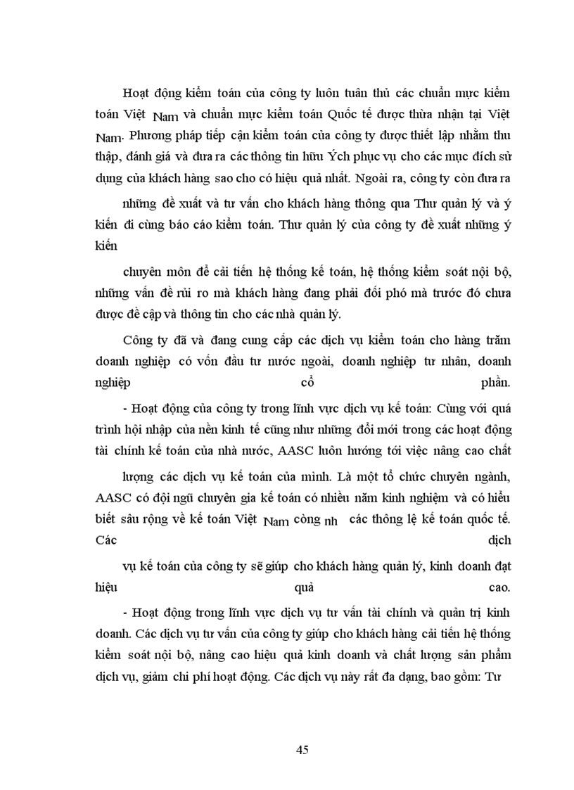 image for page Kiểm toán Báo cáo kết quả hoạt động kinh doanh do công ty dịch vụ tư vấn tài chính kế toán và kiểm toán (AASC) thực hiện