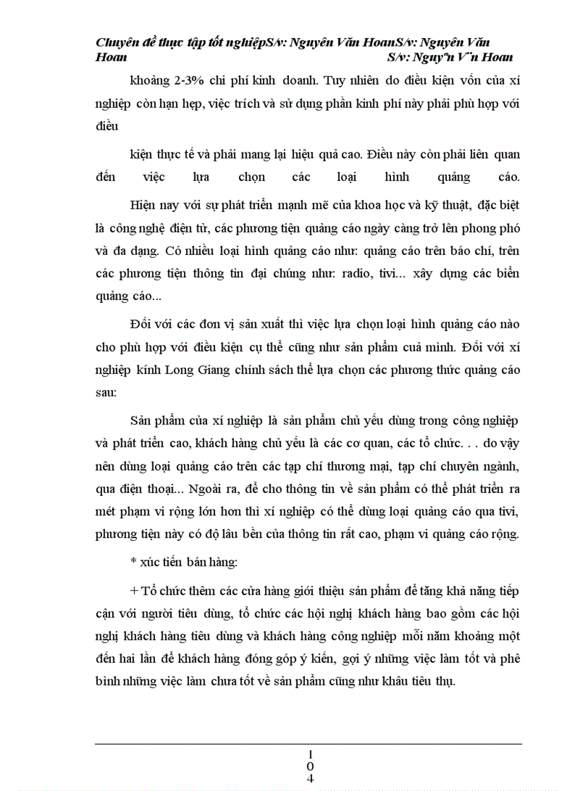 image for page Nghiên cứu một số biện pháp nhằm thúc đẩy hoạt động tiêu thụ sản phẩm ở Xí nghiệp kính Long Giang