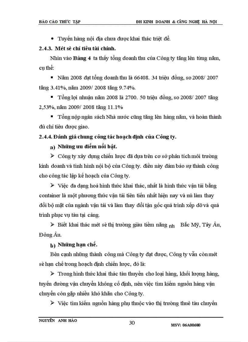 image for page Tình hình hoạt động kinh doanh của công ty vận tải biển Naconship