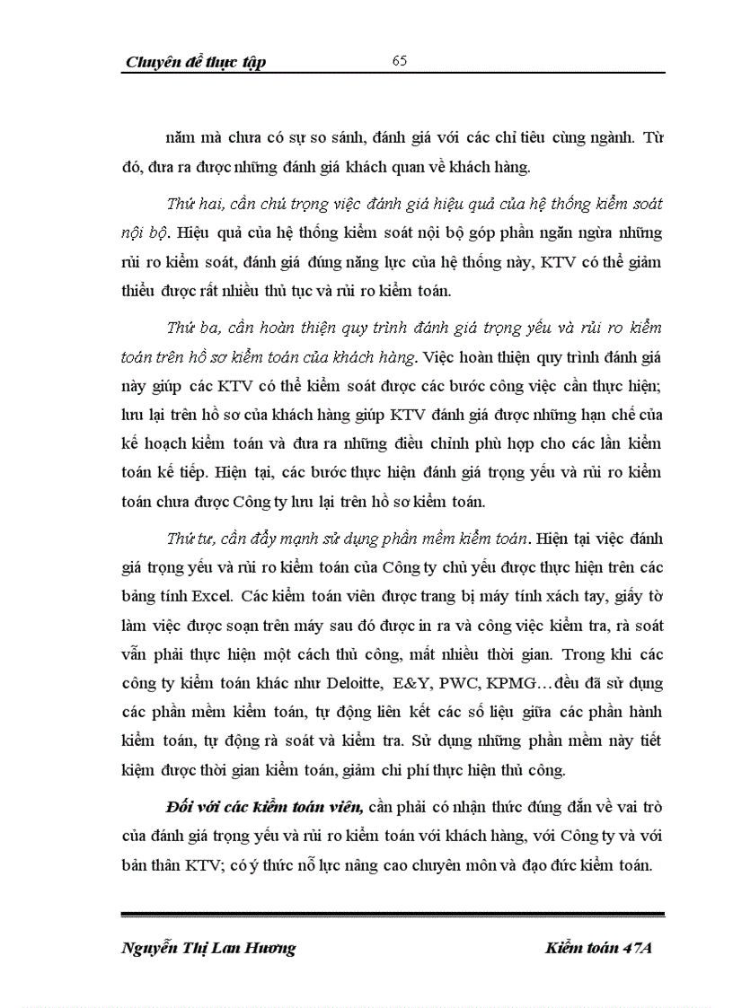 image for page Tìm hiểu thực trạng đánh giá trọng yếu và rủi ro kiểm toán do công ty TNHH kiểm toán An Phú