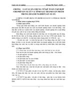 Hoàn thiện công tác kế toán tập hợp chi phí sản xuất và tính giá thành sản phẩm tại Công ty Cổ Phần Trúc Thôn - Mỏ Đôlômít Thanh Hoá