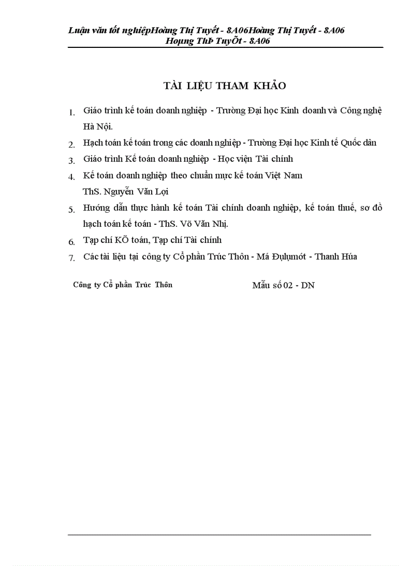 image for page Hoàn thiện công tác kế toán tập hợp chi phí sản xuất và tính giá thành sản phẩm tại Công ty Cổ Phần Trúc Thôn - Mỏ Đôlômít Thanh Hoá