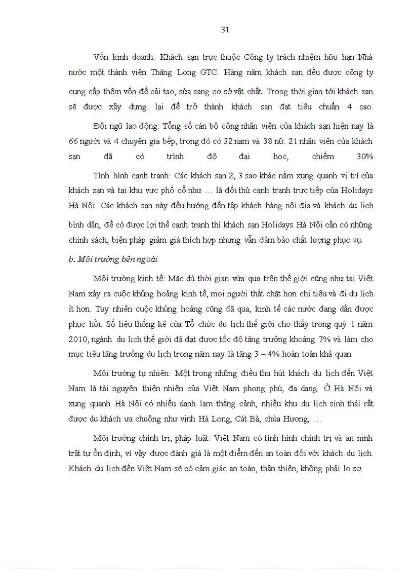 image for page Giải pháp đẩy mạnh hoạt động marketing nội bộ tại khách sạn Holidays Hà Nội
