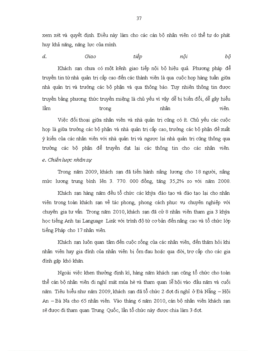 image for page Giải pháp đẩy mạnh hoạt động marketing nội bộ tại khách sạn Holidays Hà Nội