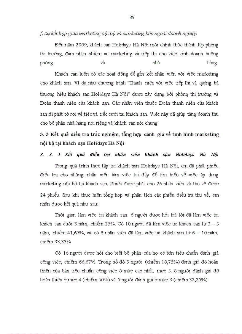 image for page Giải pháp đẩy mạnh hoạt động marketing nội bộ tại khách sạn Holidays Hà Nội