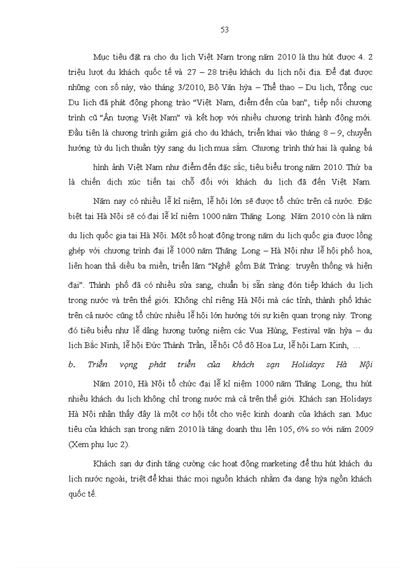 image for page Giải pháp đẩy mạnh hoạt động marketing nội bộ tại khách sạn Holidays Hà Nội